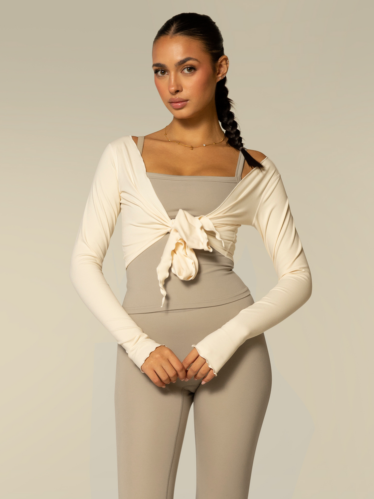 The Wrap Top / Crème