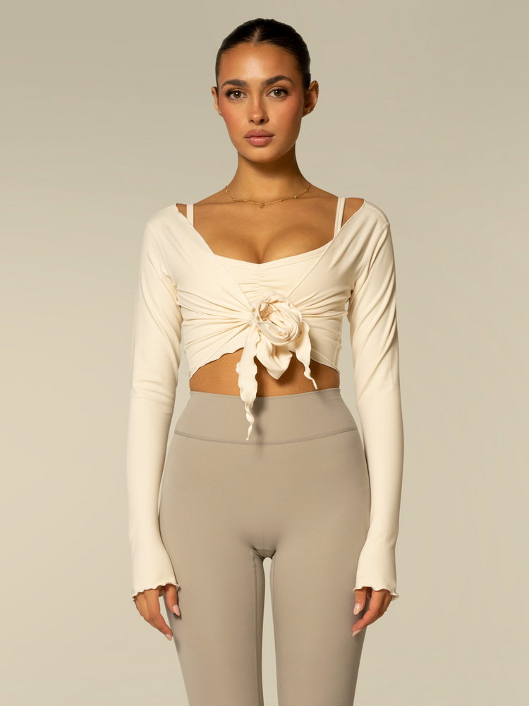 The Wrap Top / Crème