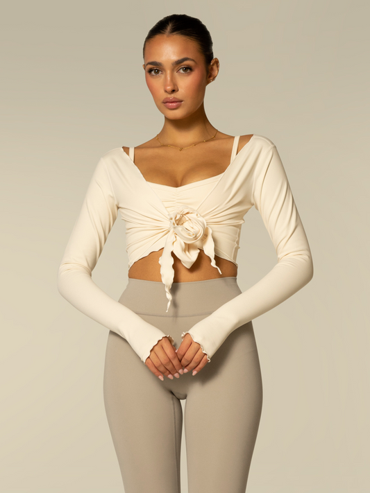 The Wrap Top / Crème