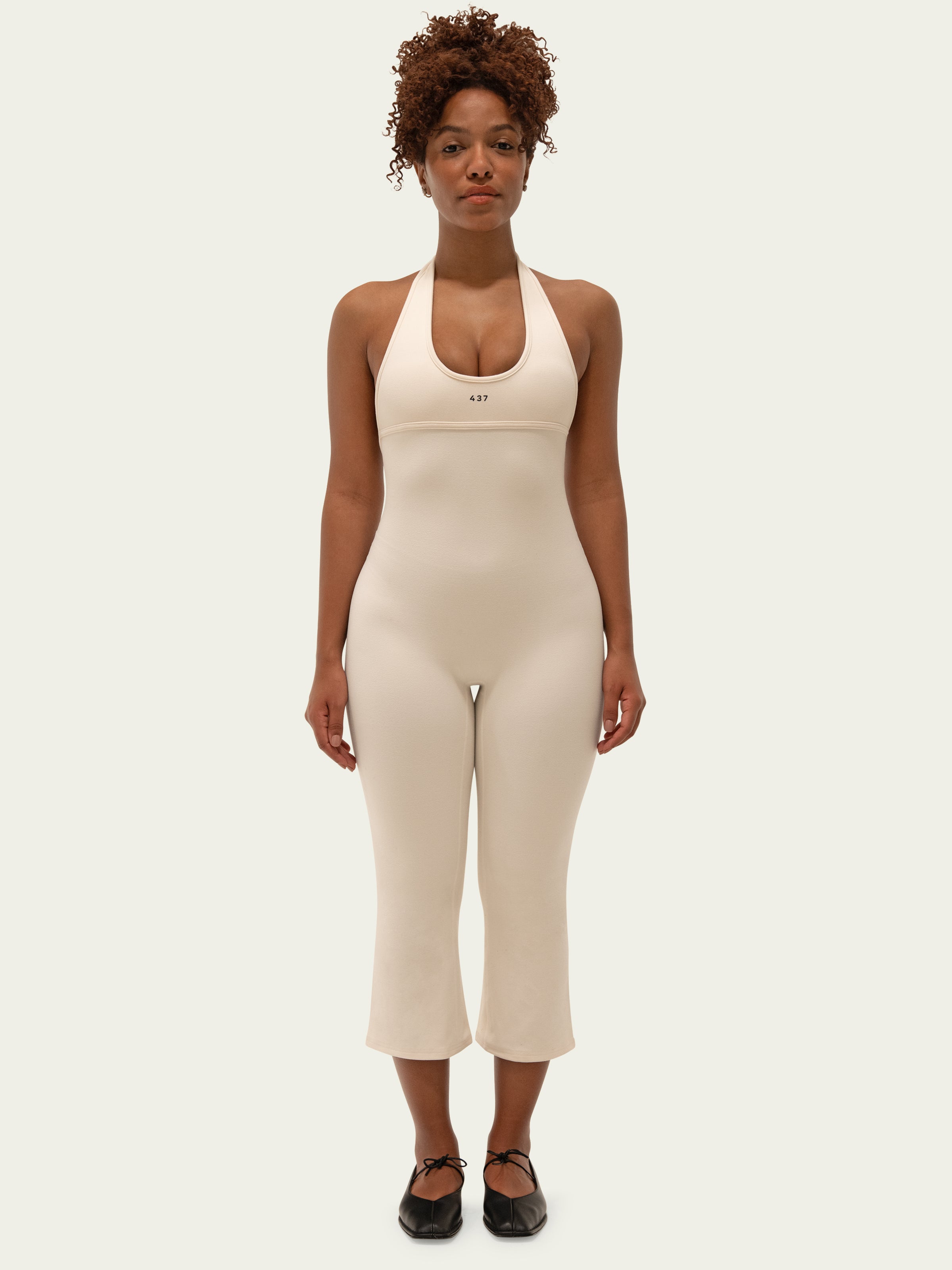 The Halter Onesie / Cream